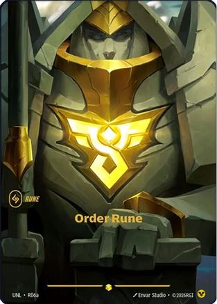 Order Rune (Alternate Art) (R06a) [Unleashed] Foil