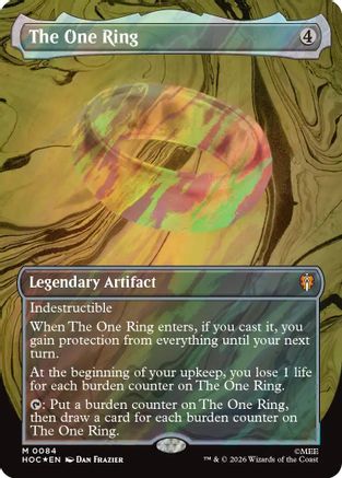 The One Ring (Borderless) (Surge Foil) (HOC-084) - The Hobbit Foil