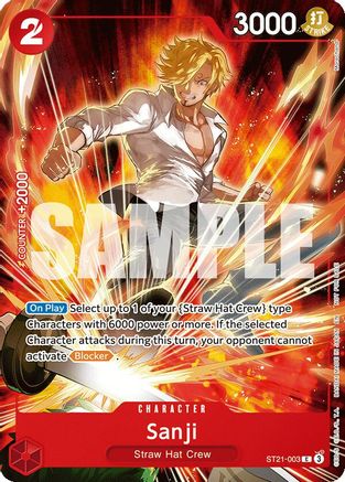 Sanji (Welcome Pack 2026 Vol.1) [One Piece Promotion Cards] Common