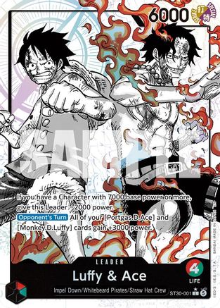 Luffy & Ace (Parallel) [Starter Deck EX: Luffy & Ace] Leader
