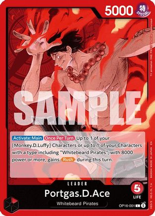 Portgas.D.Ace (001) [The Time of Battle] Leader