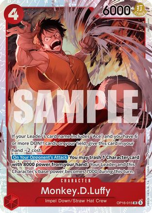 Monkey.D.Luffy [The Time of Battle] Super Rare