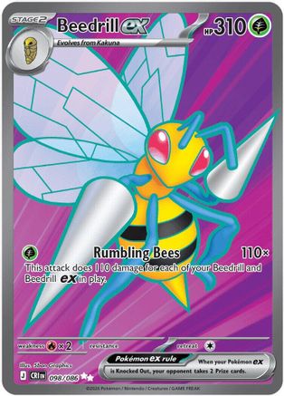 Beedrill ex 098/086 [ME04 Chaos Rising] (Holofoil)