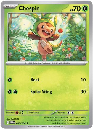 Chespin 005/086 [ME04 Chaos Rising]