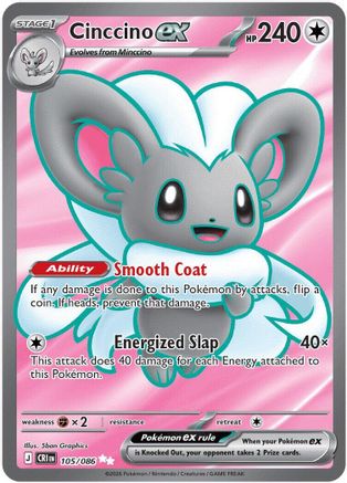 Cinccino ex 105/086 [ME04 Chaos Rising] (Holofoil)