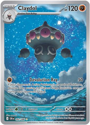 Claydol 092/086 [ME04 Chaos Rising] (Holofoil)