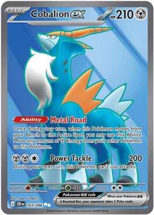 Cobalion ex 103/086 [ME04 Chaos Rising] (Holofoil)