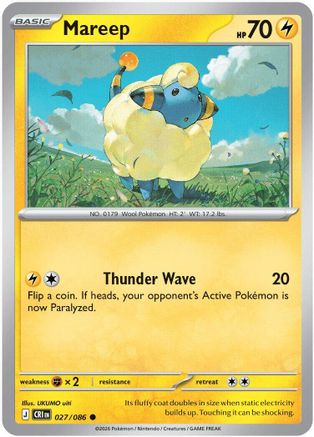 Mareep 027/null [ME04 Chaos Rising] (Reverse Holofoil)