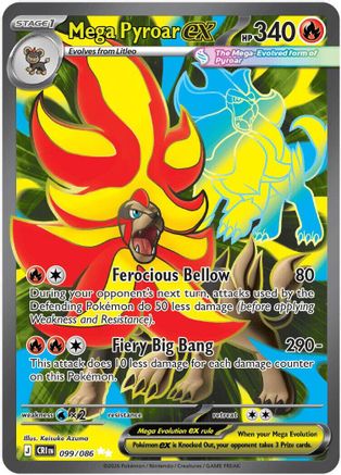 Mega Pyroar ex 099/086 [ME04 Chaos Rising] (Holofoil)