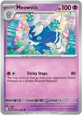 Meowstic 037/null [ME04 Chaos Rising] (Reverse Holofoil)