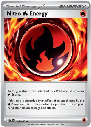 Nitro Fire Energy 086/null [ME04 Chaos Rising] (Reverse Holofoil)