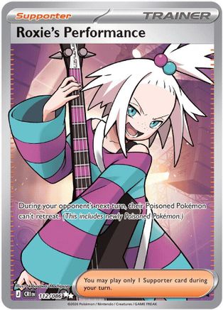 Roxie's Performance 112/086 [ME04 Chaos Rising] (Holofoil)