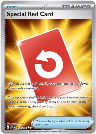 Special Red Card 113/086 [ME04 Chaos Rising] (Holofoil)