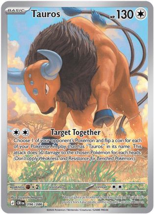 Tauros 096/086 [ME04 Chaos Rising] (Holofoil)
