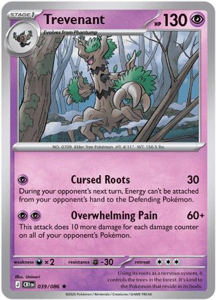 Trevenant 039/null [ME04 Chaos Rising] (Holofoil)