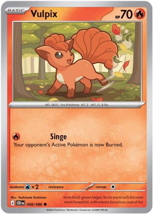 Vulpix 008/null [ME04 Chaos Rising] (Reverse Holofoil)