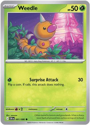 Weedle 001/null [ME04 Chaos Rising]