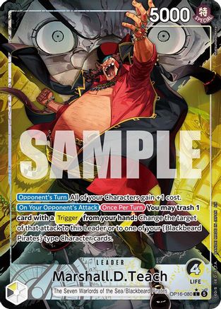 Marshall.D.Teach (080) (Alternate Art) [The Time of Battle] Leader