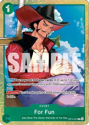 For Fun (Premium Card Collection -Best Selection Vol. 6-) [One Piece Promotion Cards] Rare
