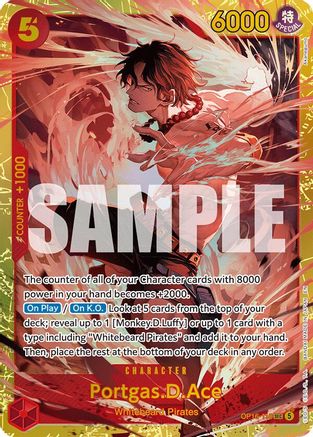 Portgas.D.Ace (118) [The Time of Battle] Secret Rare