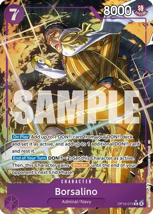 Borsalino (Alternate Art) [The Time of Battle] Rare