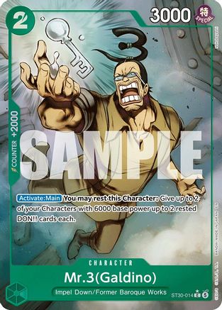 Mr.3(Galdino) (Full Art) [Starter Deck EX: Luffy & Ace] Common
