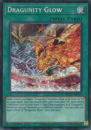 Dragunity Glow [BLGG-EN117] Secret Rare