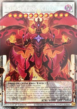 Red Supernova Dragon (Extended Art) (Starlight Rare) [BLGG-EN139] Starlight Rare
