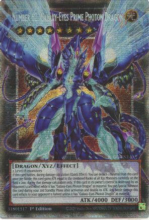 Number 62: Galaxy-Eyes Prime Photon Dragon (Extended Art) (Starlight Rare) [BLGG-EN140] Starlight Rare
