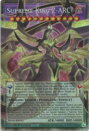 Supreme King Z-ARC (Extended Art) (Starlight Rare) [BLGG-EN141] Starlight Rare