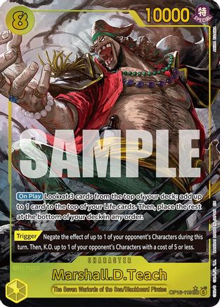 Marshall.D.Teach (119) (Alternate Art) [The Time of Battle] Secret Rare