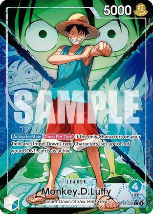 Monkey.D.Luffy (022) (Alternate Art) [The Time of Battle] Leader