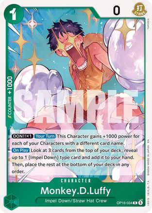 Monkey.D.Luffy (034) [The Time of Battle] Rare