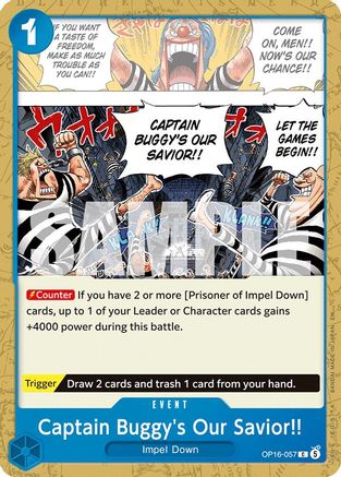 Captain Buggy's Our Savior!! [The Time of Battle] Common