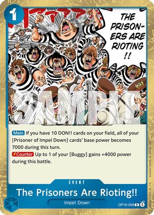 The Prisoners Are Rioting!! [The Time of Battle] Rare