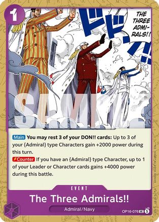 The Three Admirals!! [The Time of Battle] Uncommon