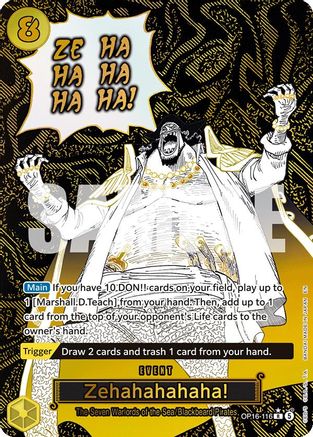 Zehahahahaha! (Alternate Art) [The Time of Battle] Rare