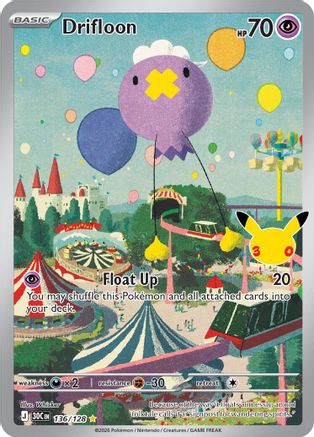 Drifloon 136/128 [ME 30th Celebration] (Holofoil)