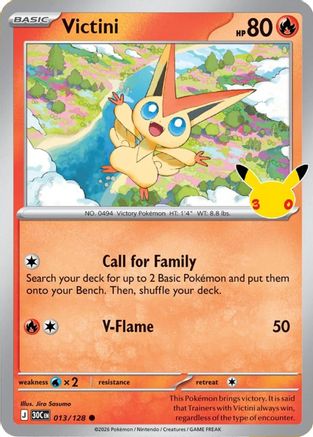 Victini 013/128 [ME 30th Celebration] (Holofoil)