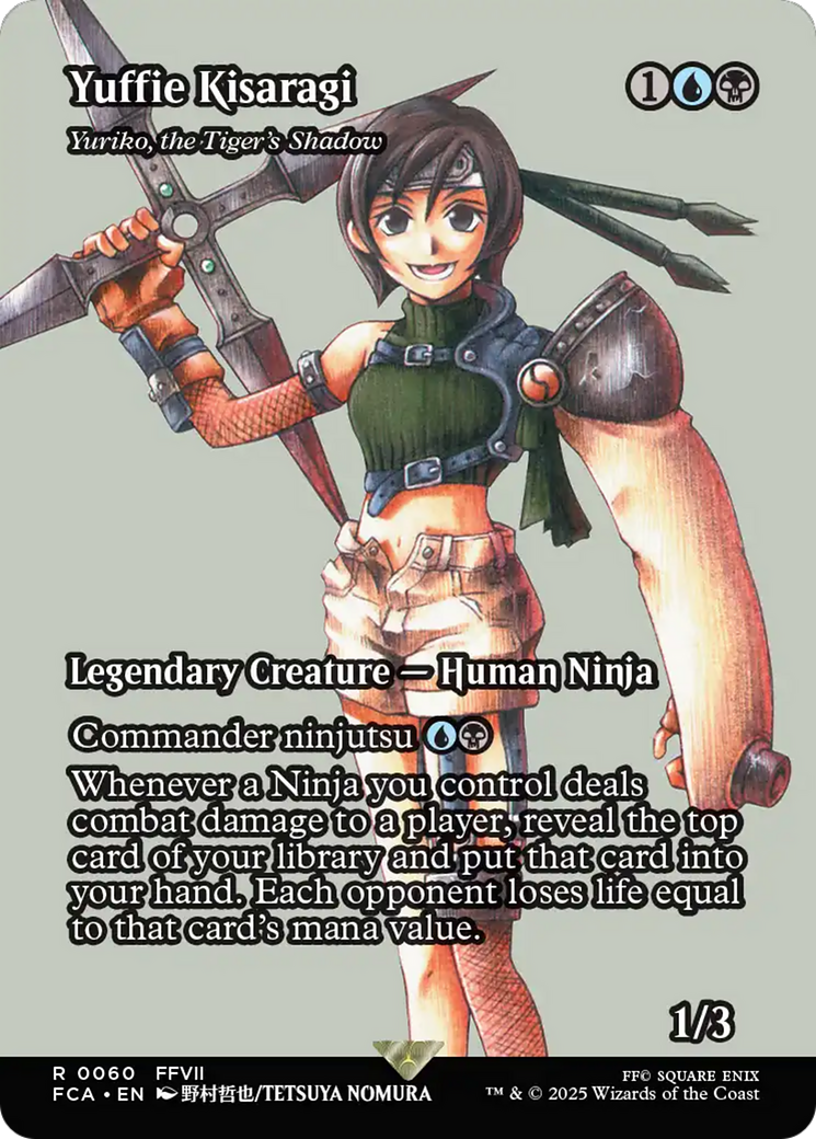 Yuriko, the Tiger's Shadow [FINAL FANTASY: Through the Ages] / Yuffie Kisaragi (Borderless) Foil Rare