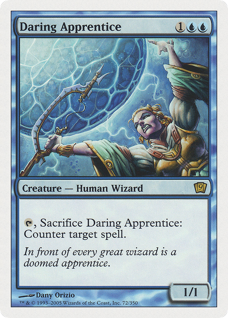Daring Apprentice (9ED-072) - 9th Edition Foil