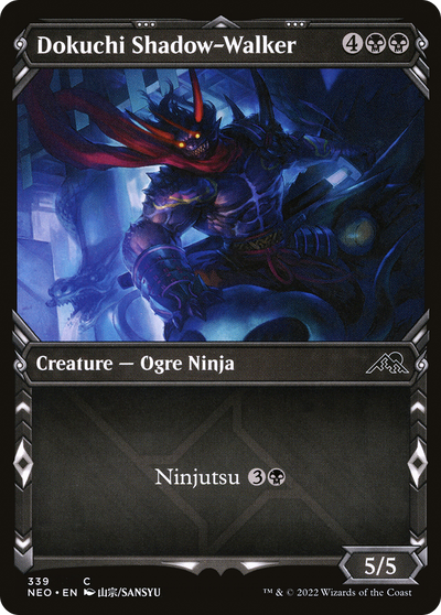 Dokuchi Shadow-Walker (Showcase Ninja) [Kamigawa: Neon Dynasty]