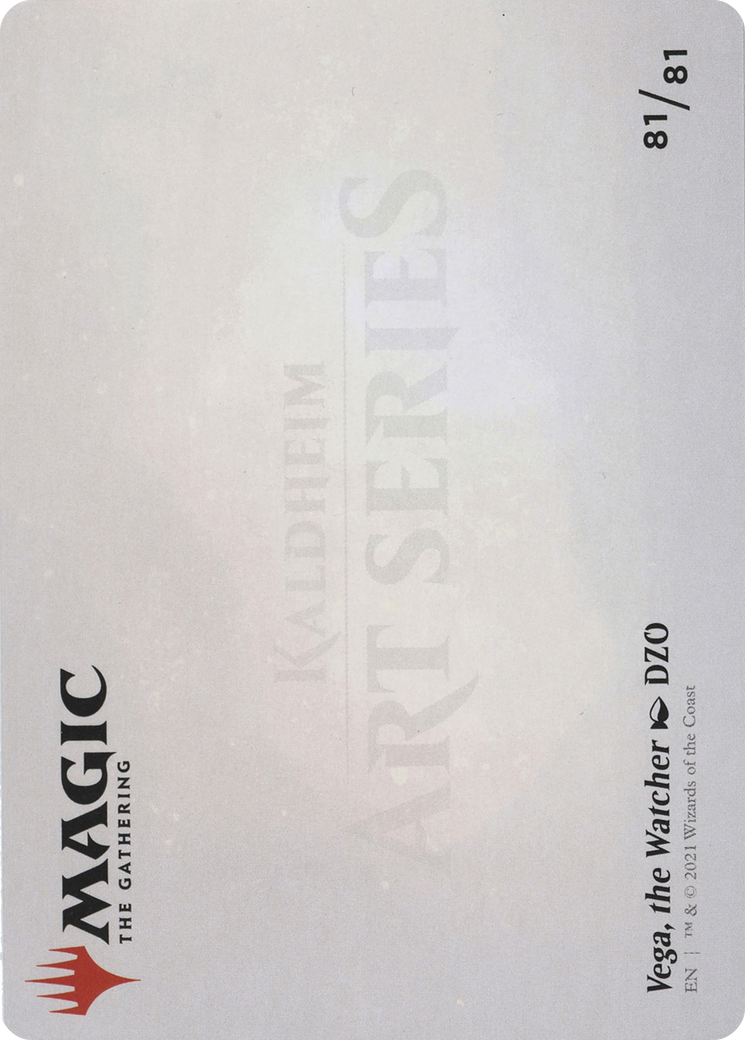 Vega, the Watcher // Vega, the Watcher (ASKHM-081) - Art Series: Kaldheim (Borderless) Foil