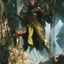 Nissa of Shadowed Boughs // Nissa of Shadowed Boughs (AZNR-005) - Zendikar Rising Art Series (Borderless) Foil