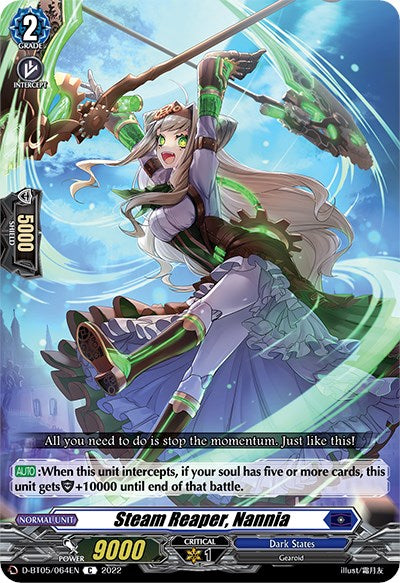 Steam Reaper, Nannia (D-BT05/064EN) [Triumphant Return of the Brave Heroes]