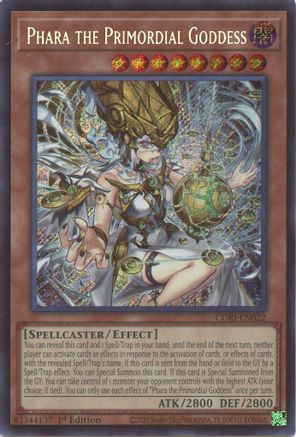 Phara the Primordial Goddess (Secret Rare) [CORI-EN022] Secret Rare