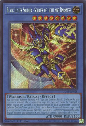 Black Luster Soldier - Soldier of Light and Darkness (Secret Rare) [CORI-EN028] Secret Rare