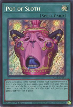 Pot of Sloth [CORI-EN061] Secret Rare