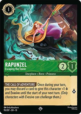 Rapunzel - Escaping the Tower (95/204) Attack of the Vine (Cold Foil)