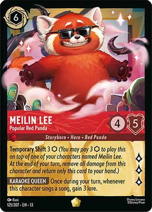 Meilin Lee - Popular Red Panda (125/204) Attack of the Vine (Non-Foil)